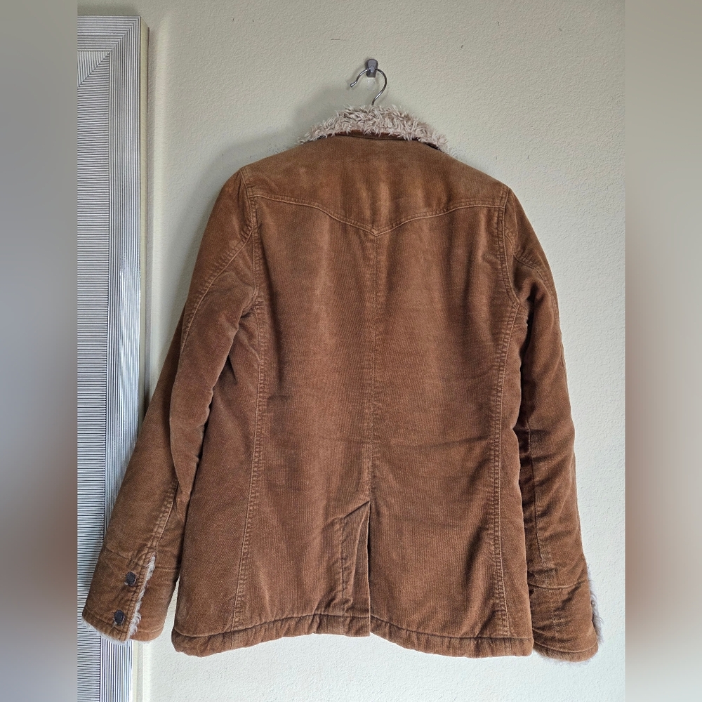 Vintage Abercrombie & Fitch Y2k Penny Lane Cotton Sherpa Jacket - Picture 6 of 8